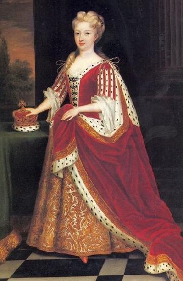Sir Godfrey Kneller Portrait of Caroline Wilhelmina of Brandenburg Ansbach oil painting image